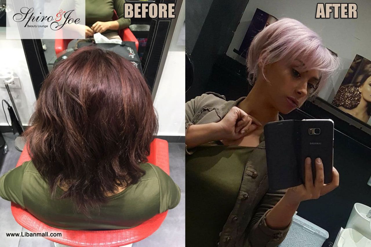 Spiro & Joe Beauty Salon, hair dye before and after