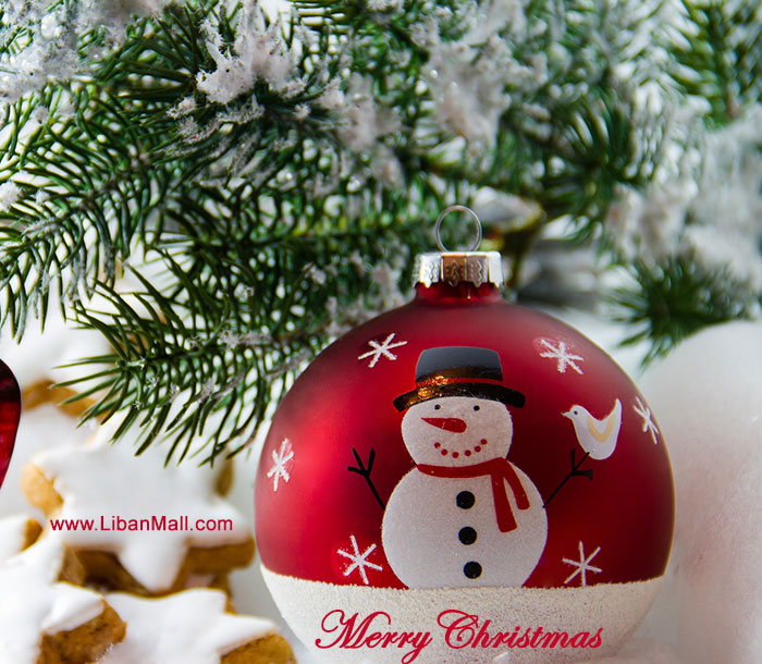 christmas tree decorations card