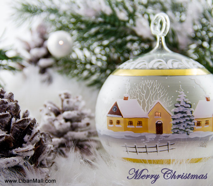 christmas tree decorations card
